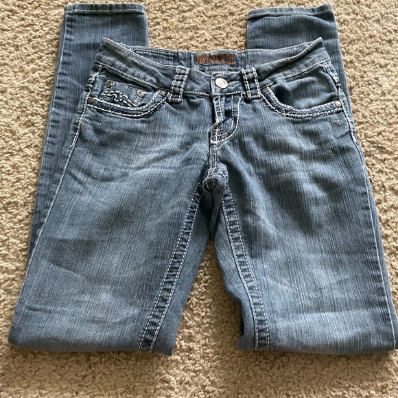 Free Culture Stylish Blue Women's Straight Leg Jeans - Picture 2 of 3